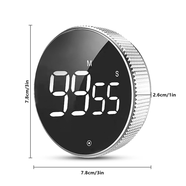 Mini Study Timers Mechanical Countdown Magnetic Cooking Kitchen Digital Timer for Cooking Kid Study Classr Kitchen Meeting