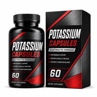 Capsules d'équilibre minéral avec citrate de potassium, glycinate de magnésium et chlorure de sodium en vrac