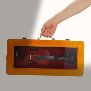 最小マスター ハンドメイド単板ヴァイオリン 1/32、専用ディスプレイケース付き - 演奏可能なフル機能サイズ - Product Image 5