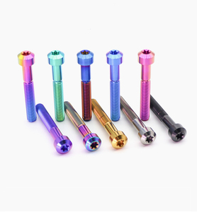 Tornillo de Titanio Gr5 TC4 UNS R56400 con Cabeza Hexagonal Avellanada DIN7991 ISO10642 M2-M16 Anodizado para Fijaciones Industriales - Product Image 2