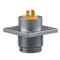 Connecteur de panneau à souder auto-bloquant push-pull RealRun série K, fiche femelle à 4 trous, bride carrée, IP68, aviation multi-contacts 3K 4K 5K