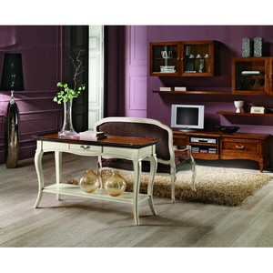 Divano componibile in stile settecentesco con cassetto e gambe monoposto per la casa ad uso soggiorno - Product Image 1
