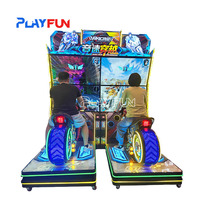 Simulateur de Moto en Promotion : Machine de Jeu d'Arcade à Mouvement Complet pour Adultes – Idéal pour les Salles de Jeux Intérieures et les Parcs d'Attractions