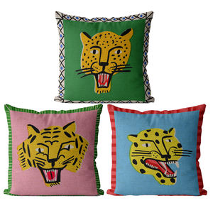 Simpatico cartone animato tigre copricuscino autunno giungla decorazione per la casa federa animale divano camera da letto federa federa - Product Image 1