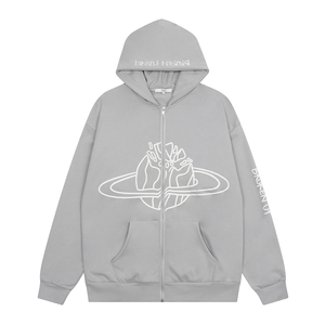 Sudadera con capucha informal para hombre, de gran tamaño, con cremallera y forro, diseño 3D, cuello con capucha, ideal para invierno, ¡la más vendida! - Product Image 1