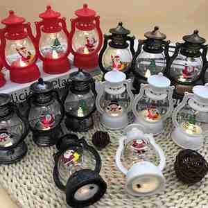 Decoración Navideña, Linterna Pequeña Luminosa a Pilas, Colgante Navideño, Papá Noel, Muñeco de Nieve, Lámpara Americana, Adornos de Dibujos Animados - Product Image 4