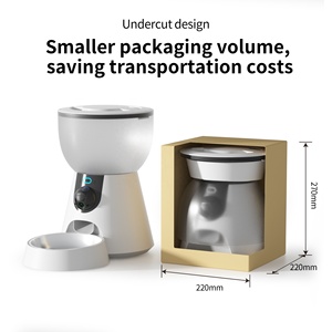 Petwant工厂OEM ODM 4L WIFI 2.4G & 5g宠物喂食器300万像素高清摄像机三密封设计猫狗自动喂食器 - Product Image 4