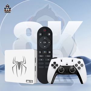 Boîtier <span class=keywords><strong>TV</strong></span> <span class=keywords><strong>Android</strong></span> Tk Explosions G7 Dual System 4K HD avec télécommande vocale sans fil double manette 2 Go 64 Go - Product Image 6