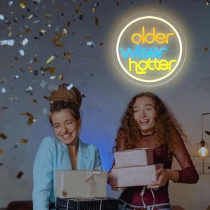 <span class=keywords><strong>USB</strong></span>-powered Đèn Neon vui hạnh phúc sinh nhật trang trí cho womenolder khôn ngoan hơn dấu hiệu nóng Nguồn cung cấp bên dấu hiệu Neon - Product Image 2