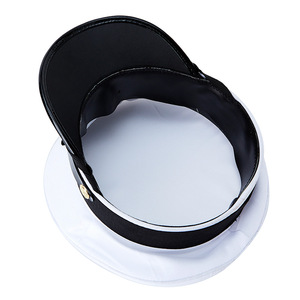 Casquette <span class=keywords><strong>de</strong></span> sécurité <span class=keywords><strong>de</strong></span> <span class=keywords><strong>marin</strong></span> blanche avec logo <span class=keywords><strong>de</strong></span> broderie en coton pour scènes <span class=keywords><strong>de</strong></span> plage décontractées - Product Image 5