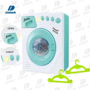 Popular Home Appliances Toys Battery Operated Mini Washing Machine Toy with Sound Children's Play House Set