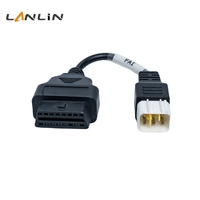 Cable OBD2 Universal de 6 Pines a 16 Pines para Diagnóstico de Motocicletas