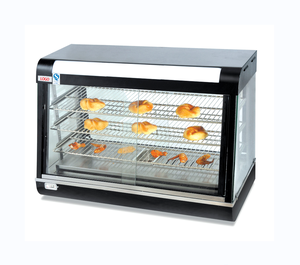 Vitrina Caliente para Alimentos, Equipo de Cocina para Restaurantes, Vitrina de Vidrio para Pasteles, Gabinete de Calentamiento Curvo - Product Image 4