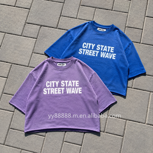 Nuova T-shirt Estiva alla <span class=keywords><strong>Moda</strong></span> con Stampa di Lettere, Top Unisex Ampio e Distintivo Stile <span class=keywords><strong>Street</strong></span> - Product Image 1