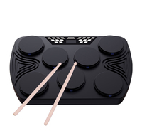 Prix de gros Instruments de percussion musicaux professionnels petit ensemble de batterie électrique numérique Pad Kit de batterie électronique Portable