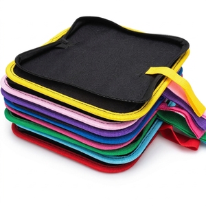 Pochette à outils portable en cuir PU, sac organisateur à fermeture éclair, étui pour accessoires de réparation en tissu Oxford pour petites outils de précision - Product Image 2