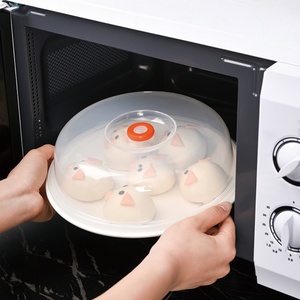 Tapa protectora antirrespingos para microondas, sin BPA, de fácil agarre, material PP, con ventilación de vapor, para cubrir platos de comida en el horno microondas. - Product Image 2