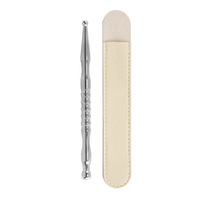 Bâton d'acupression en acier inoxydable à double extrémité, outil Gua Sha pour le visage et les yeux, sonde de massage des méridiens, stylo d'acupuncture