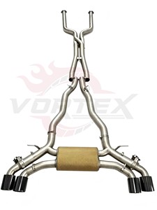 Vortex CROSS Z-PIPE ระบบท่อไอเสียสแตนเลสขัดเงาสำหรับ M5 G90รถซีดาน4.4T biturbo ประสิทธิภาพสูง - Product Image 1
