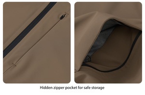 Veste fonctionnelle d'hiver imperméable 8000 mm et respirante 5000 mm pour homme, avec double fermeture éclair SBS, capuche réfléchissante, faible MOQ 1 pièce - Product Image 3