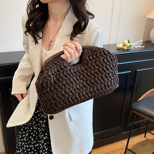 Bolsos de Paja de Moda 2026 para Mujer, Bolsos de Playa Hechos a Mano de Gran Capacidad, Perfectos para Vacaciones - Product Image 5