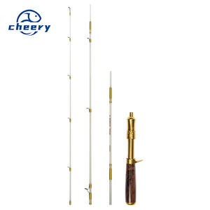 Canne à pêche Devil <span class=keywords><strong>Hunter</strong></span> Magic <span class=keywords><strong>Shadow</strong></span> Five Generation Micro Horse Mouth White Fuji en fibre de verre pour la pêche en rivière, canne asiatique 1,5m 0,5kg - Product Image 1