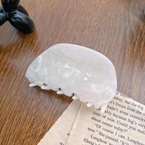 Pinzas para el Cabello de Acetato Ecológicas, Duraderas y de Alta Calidad para Mujer, Accesorios para el Cabello de Uso Diario, Pinza Francesa con Diseño de Tortuga y Mármol - Product Image 3