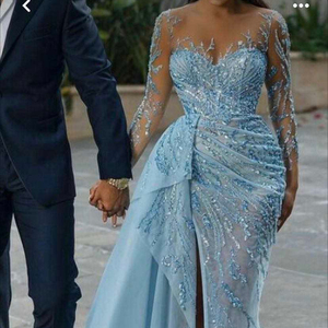 Nouvelle Robe de Soirée Princesse Populaire Simple en Satin Dragon pour Mariage et Fêtes - Product Image 1