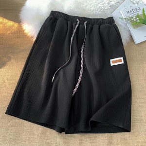 Pantaloncini Estivi da Donna, Casual e Larghi, con Coulisse in Vita e Tasche, Taglie Forti, in Seta Ghiaccio Crepe, Sottili - Product Image 6