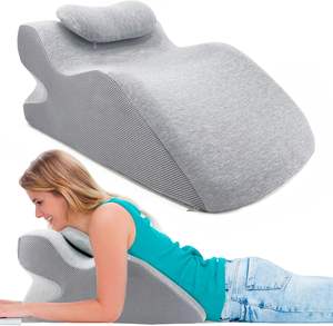 Oreiller de sol ergonomique en mousse à mémoire de forme <span class=keywords><strong>pour</strong></span> la <span class=keywords><strong>position</strong></span> couchée Support multi-scénarios (lit/sol/<span class=keywords><strong>yoga</strong></span>) avec housse lavable - Product Image 2