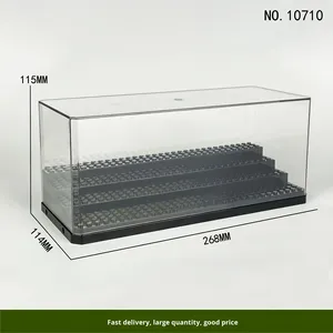 Vitrine anti-poussière pour jouets <span class=keywords><strong>LEGO</strong></span>-Boîte de rangement en acrylique pour modèle de voiture Collection de blocs de construction en briques en plastique - Product Image 5