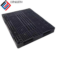 Palette Euro double face robuste en plastique PP avec renforts en acier, entrée 4 directions, recyclable