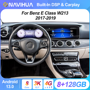 Autoradio Navihua 12.3'' per <span class=keywords><strong>Mercedes</strong></span> Classe <span class=keywords><strong>E</strong></span> W213 <span class=keywords><strong>2016</strong></span> 2017 2018, Navigazione GPS, Touch Screen, Bluetooth, WiFi - Product Image 2