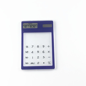 Transparent Solar Powered Mini Calculator JHD-815 8 Digits Touchscreen For Students With Logo Printing Option - Product Image 5
