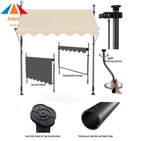 Auvent rétractable sans perçage, auvent de magasin, pare-soleil pour balcon et avant-toit, pour usage domestique et commercial, vente en gros disponible