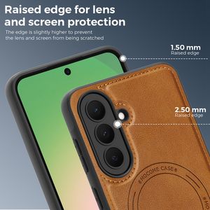 Étui de protection en cuir PU de luxe avec coque magnétique pour téléphone portable <span class=keywords><strong>Samsung</strong></span> Galaxy A57 A37 A17 S26 Ultra S25 Edge - Product Image 5