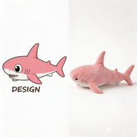 Jouets en peluche requin personnalisés de plusieurs tailles, animaux en peluche, poupée requin mignonne, décoration de chambre, oreiller requin pour dormir