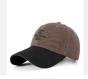 Nouveauté, casquette de baseball en coton à 6 panneaux, non structurée, unisexe, pour l'extérieur, avec logo brodé personnalisé bicolore, casquette décontractée pour adultes, casquette de papa - Product Image 3