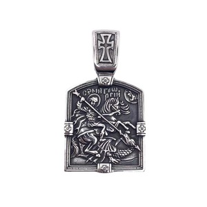 Stainless Steel Cross Pendant Knight Design Men's <b>Necklace</b> Themed Fashion Jewelry Gift - Product Image 2
