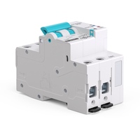 Disjoncteur intelligent WiFi TONGOU API TO-QCB2 2P 1 à 63A Tuya Mcb avec mesure de consommation énergétique, capacité de coupure 10kA