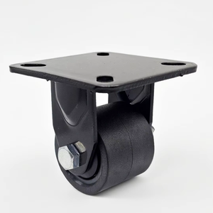 Fabrikpreis Nylon Starre 2-Zoll Feststehende Schwerlast-Industrierollen Kugellager 300kg Tragfähigkeit Langlebiger Trolley 1 Jahr Garantie - Product Image 2