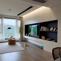 Muebles de Salón Modernos de Madera, Ecológicos, Multifuncionales, Ajustables y Fáciles de Montar, con Paneles para TV, Venta al Por Mayor y Personalizables