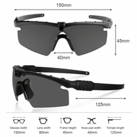 Lunettes de combat tactiques pour hommes, lunettes de protection tactiques, lunettes de tir, lunettes de protection