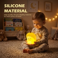Mini Veilleuses LED Aromathérapie Tactiles en Silicone Colorées Personnalisables pour Enfants et Bébés, Décoratives USB Mignonnes pour Table et Chambre