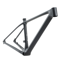 Aero Carbonfaser-Mountainbike-Rahmen 29er Reifengröße 1145g Leichtgewicht mit Interner Kabelführung und Post-Mount-Bremsen