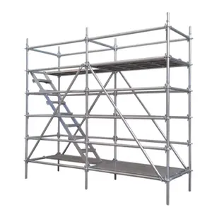 EASY building scaffolding standard ledger Diagonal brace HDG galvan q235 q345 material ringlock scaffold