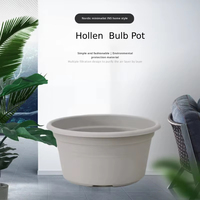 Pot de fleurs en PP directement de l'usine, pot à bulbes Hollen, conteneur de semis pour balcon et extérieur, design nordique économe en eau, vente en gros