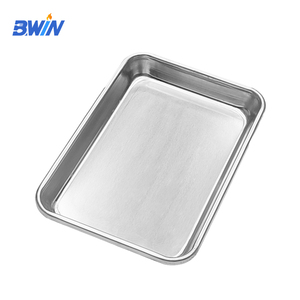 Dụng cụ làm bánh thương mại, dụng cụ nướng bánh, khay nướng bánh xếp chồng được, khay nướng bánh <span class=keywords><strong>pizza</strong></span> hình chữ nhật bằng nhôm - Product Image 1