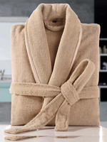 Peignoir de bain en coton 100% de luxe pour hôtel et spa, thermique, doux pour la peau, broderie personnalisable, design uni unisexe, été