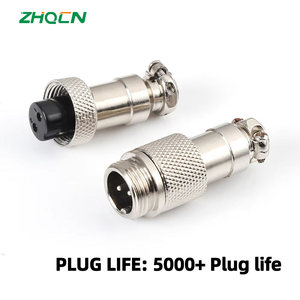 Prise de courant d'aviation connecteur électrique DF/GX20 19M 2PIN-7 broches châssis <span class=keywords><strong>fixe</strong></span> à vis - Product Image 4